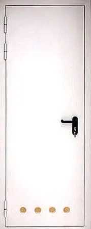 Нитроэмаль Белая наружная входная дверь (техническая) CN-6