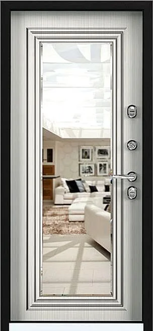 Двери с терморазрывом Дверь с терморазрывом с зеркалом для улицы DL-4